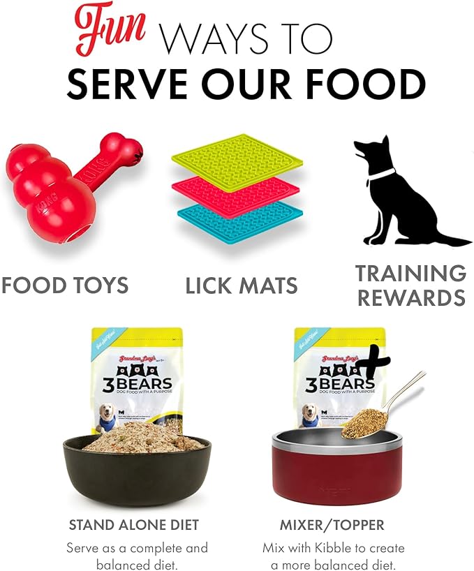 3 bears dog food with a purpose chicken recipe freeze dried dog food 3lbs