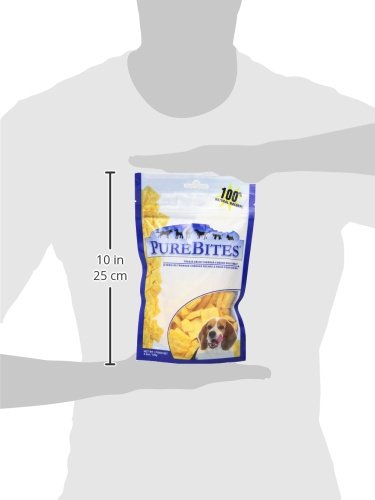 PureBites Cheese Freeze Dried Dog Treats, 1 Ingredient, Made in USA, 4.2oz