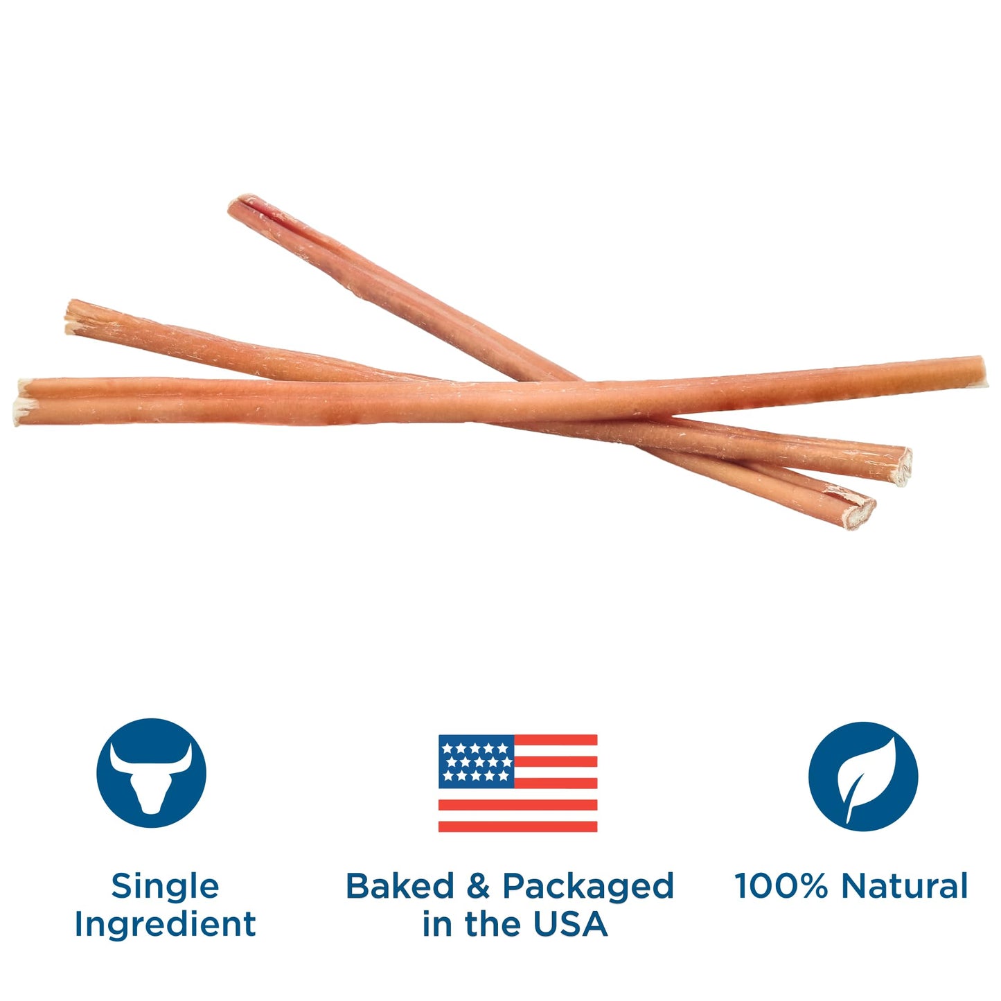 Best Bully Sticks 12 Inch Bully Sticks - 8 oz (Pack of 1) - 100% Natural Grass-Fed, Perfect for Medium or Large Canines