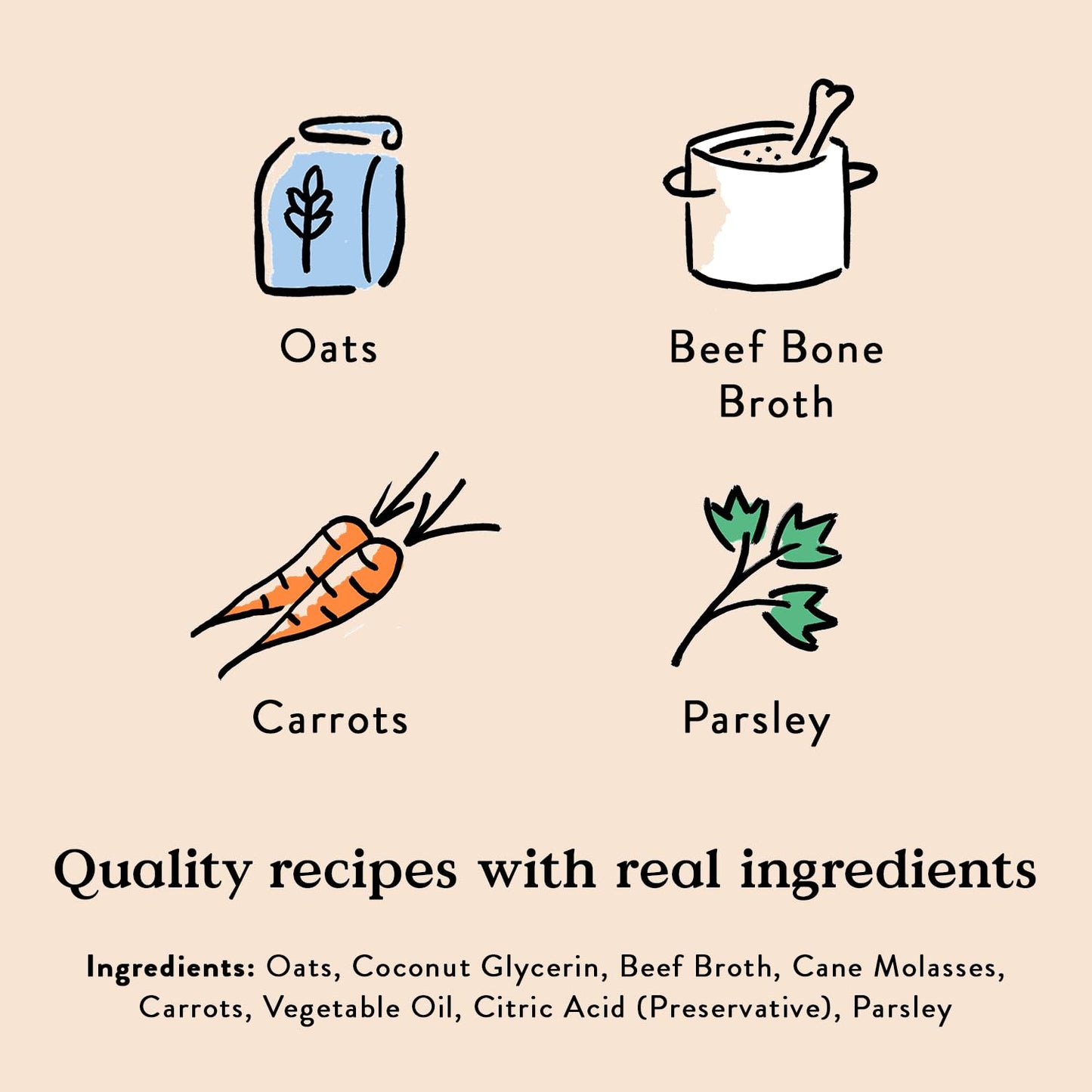 Bocce's Bakery Oven Baked Bone Broth Treats for Dogs, Wheat-Free Everyday Dog Treats, Made with Real Ingredients, Baked in The USA, All-Natural Biscuits, Beef Bone Broth, Carrots, & Parsley, 5 oz