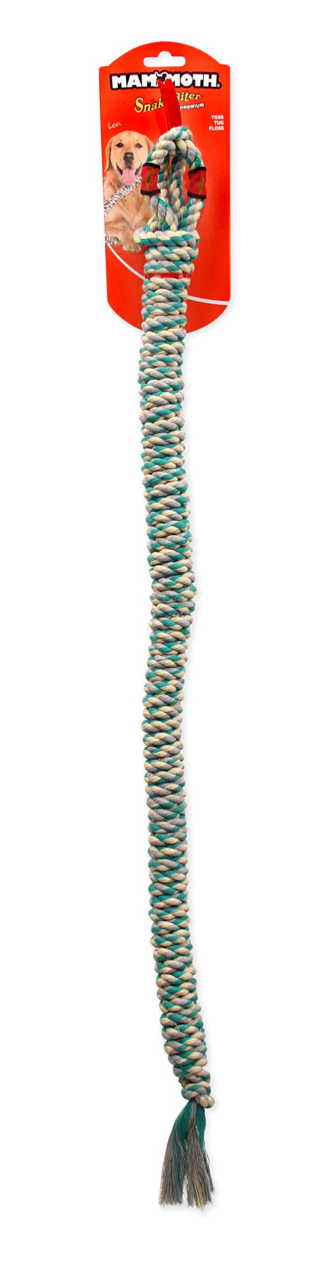 Mammoth 34-Inch Snakebiter Rope Tug, Medium, Assorted