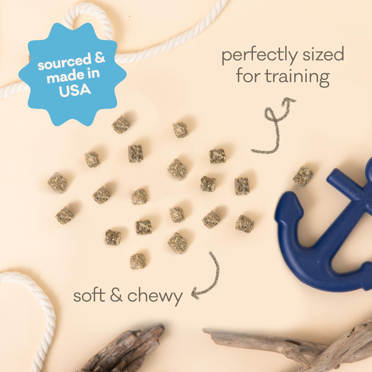 Polkadog Whitefish & Kelp Wonder Nuggets Dog Treats – All-Natural Pet Training Treats for Dogs – Healthy, Handmade Puppy Snacks – Bite-Sized, Soft, Chewy Treats for Pets – 10 oz