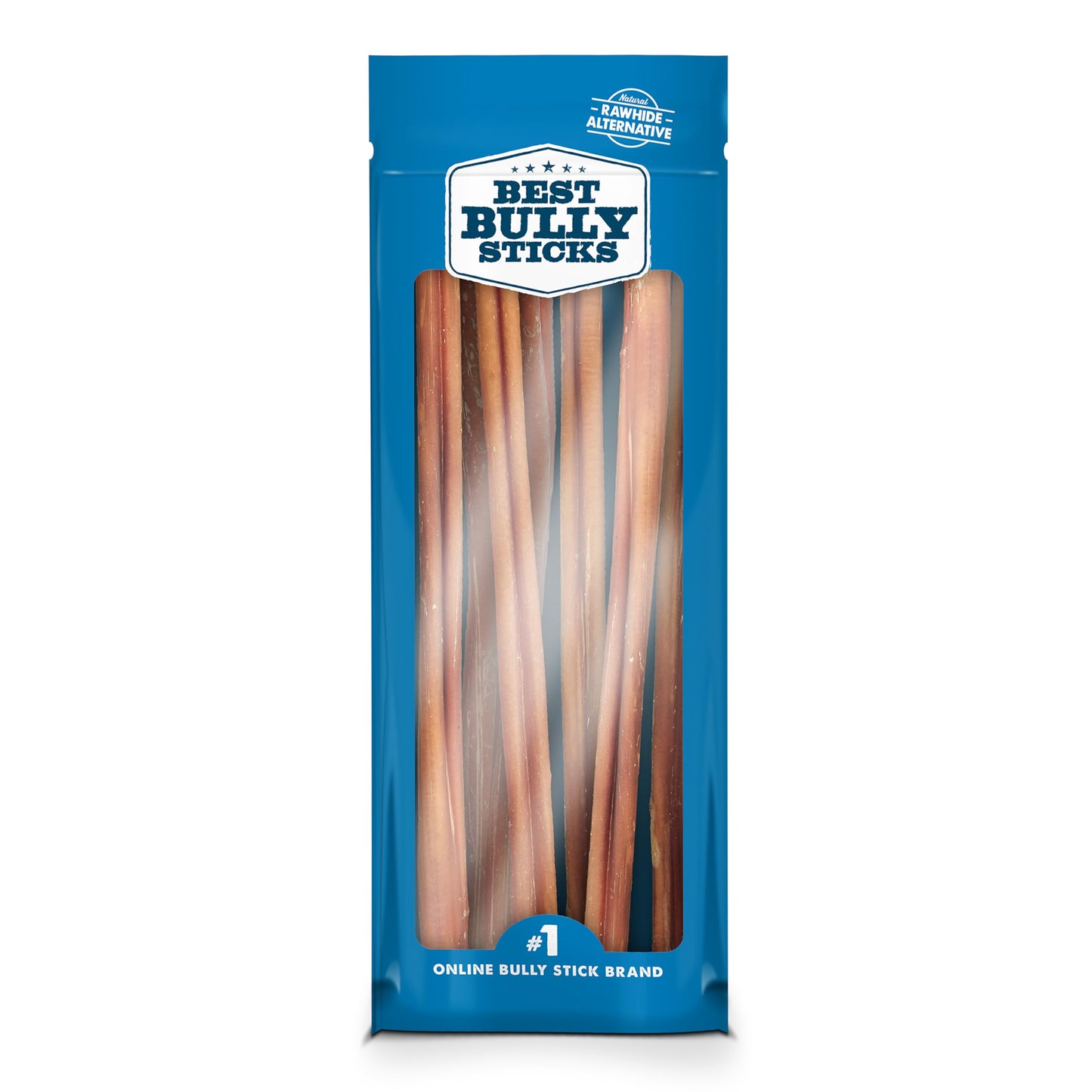 Best Bully Sticks 12 Inch Bully Sticks - 8 oz (Pack of 1) - 100% Natural Grass-Fed, Perfect for Medium or Large Canines