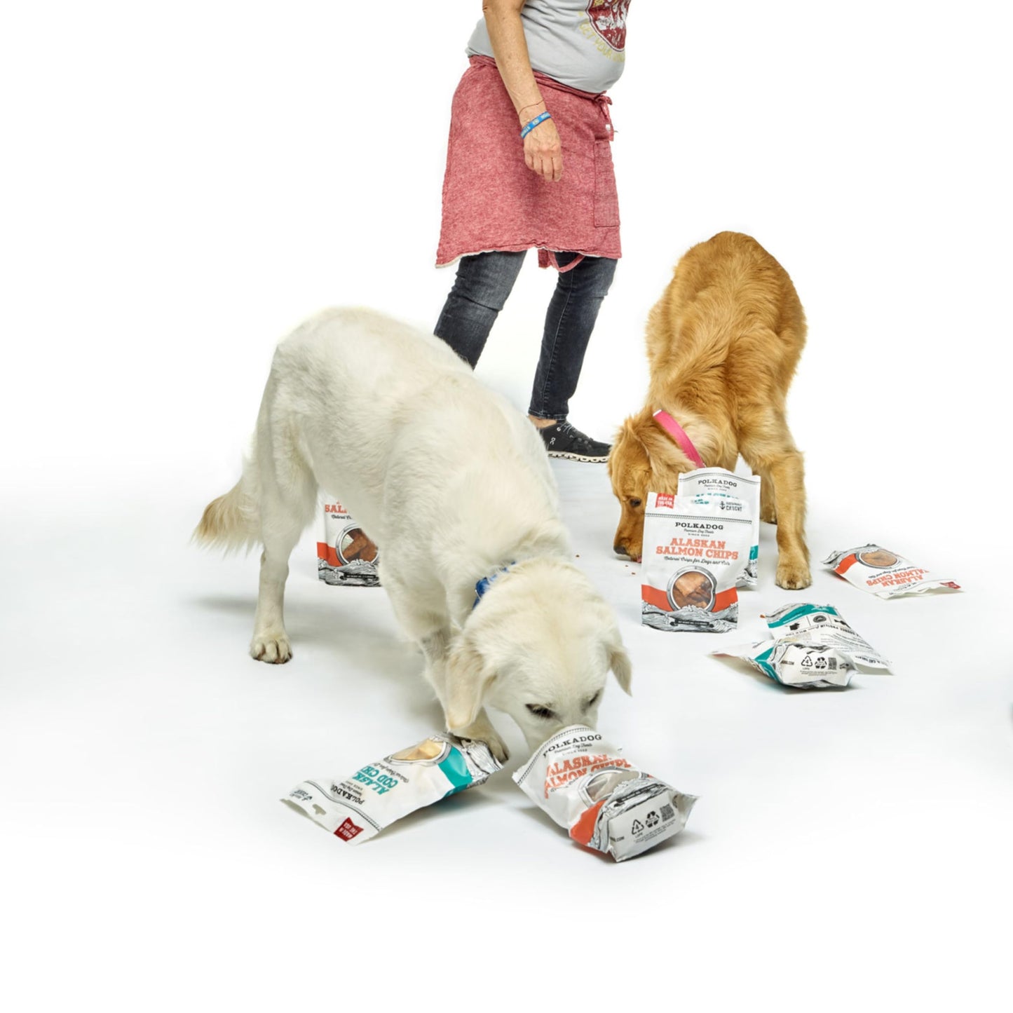 Polkadog Crunchy Alaskan Cod Chip Dog Treats – 100% Wild-Caught Fish Treat for Dogs, Cats – All-Natural, Grain-Free, Gluten-Free Pet Chips – Single Ingredient Snacks – 3.5 oz.