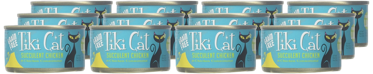 Tiki Cat & Tiki Dog 12/2.8 Oz Luau Chicken-Puka Puka Cat Food, One Size