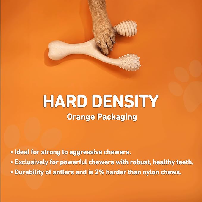 BetterBone Hard Beef Dog Toy, Natural, Small