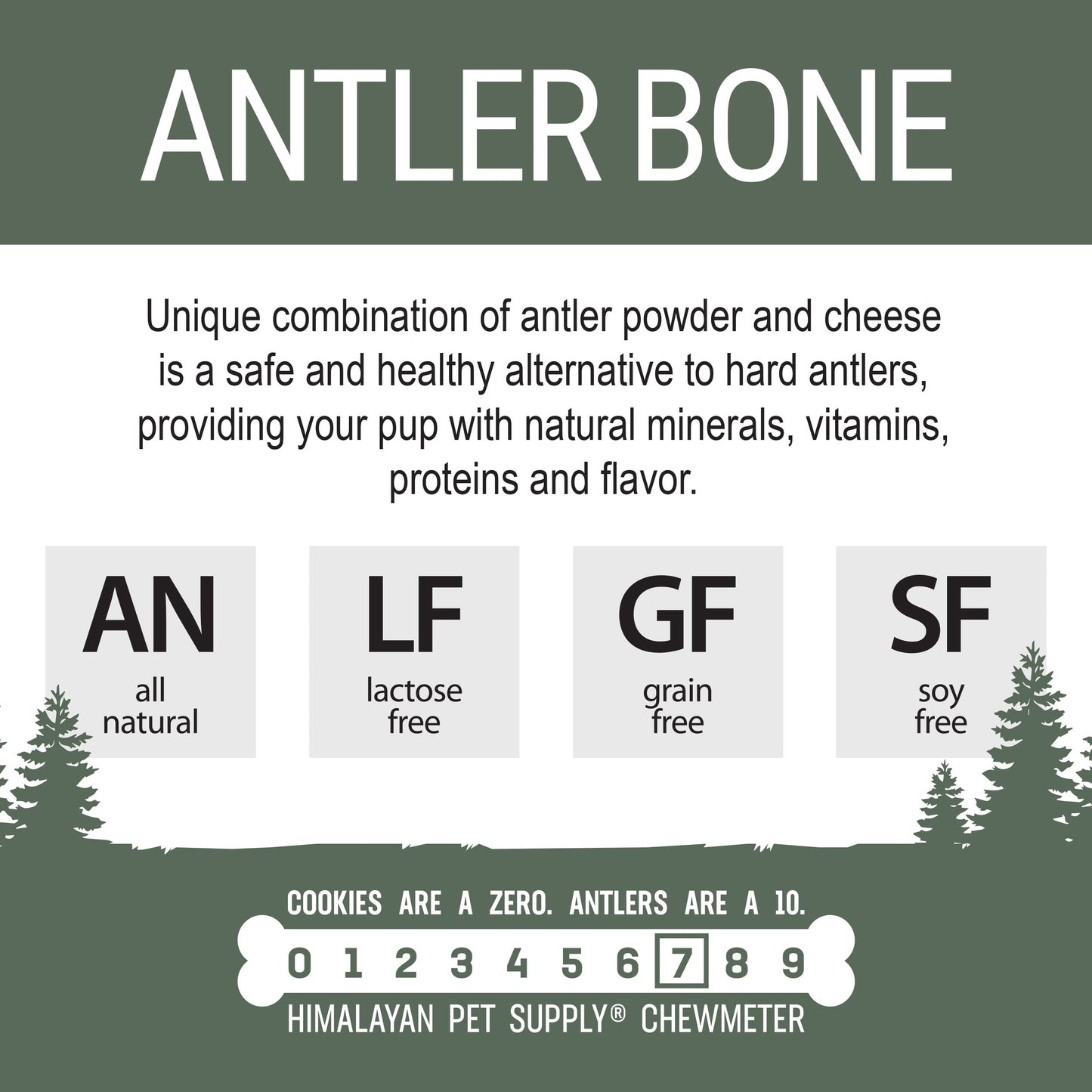 Antler and Himalayan Cheese Dog Chew | Long Lasting, Stain Free, Protein Rich, Low Odor | 100% Natural, Healthy & Safe | No Lactose, Gluten Or Grains | Antler Bone | for Dogs 45 Lbs & Smaller