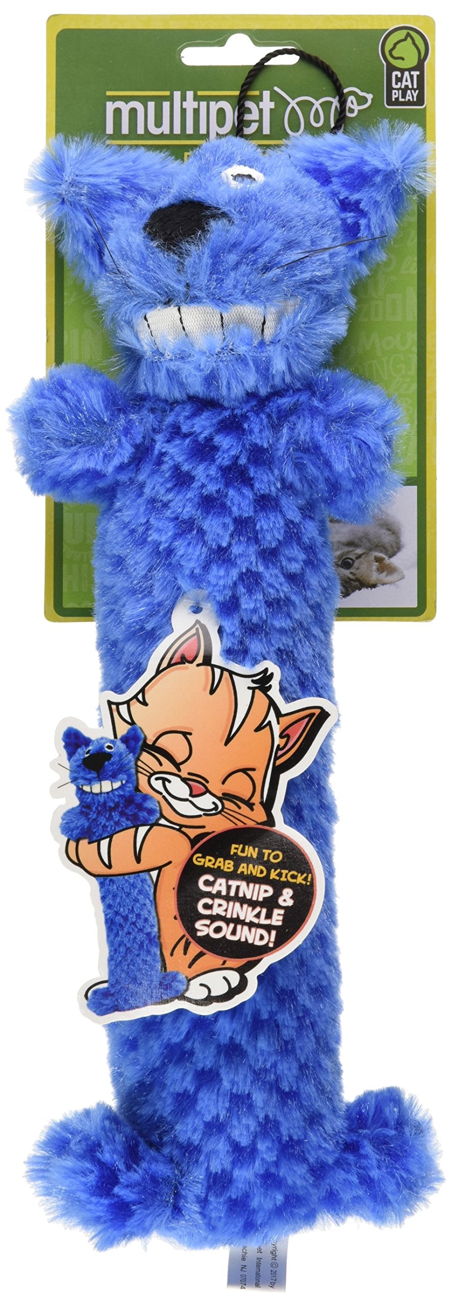Multipet International 20378 10" Loofa Cat Kicker - Quantity 1, Assorted