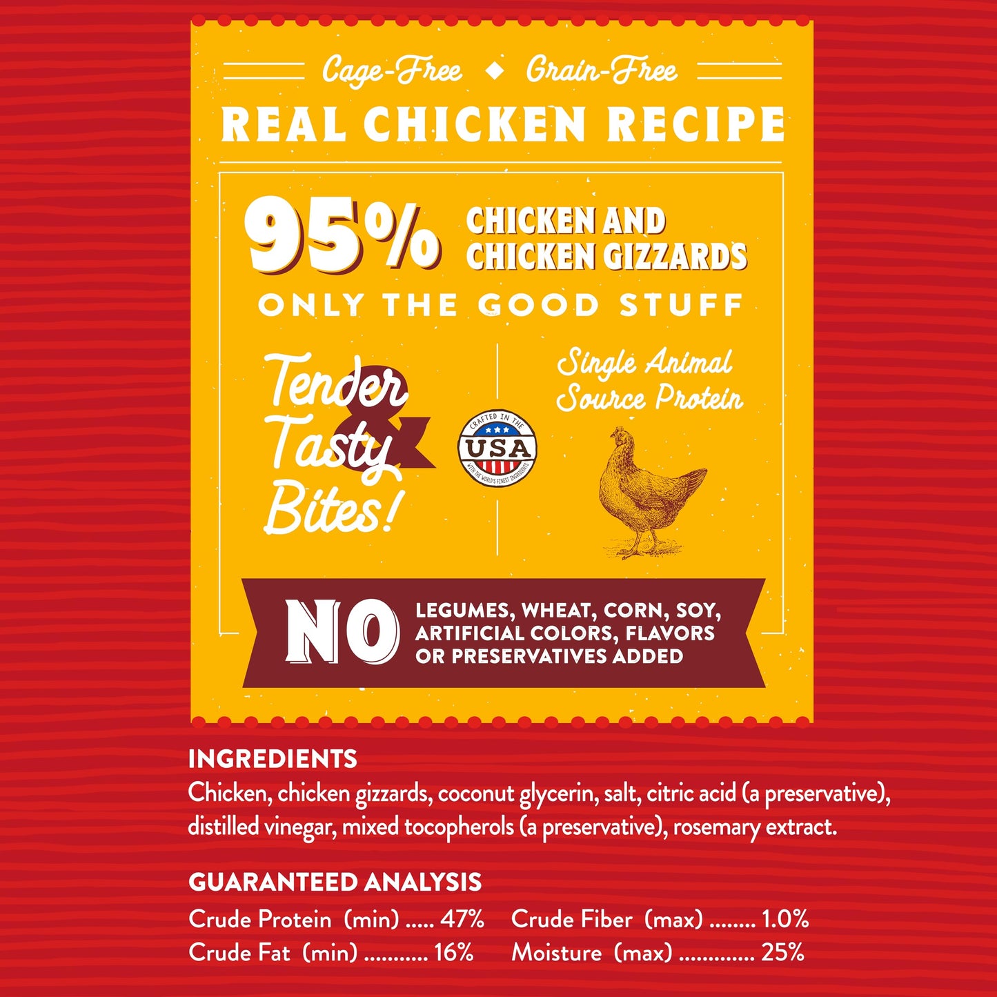 Stella & Chewy's Just Jerky Bites Real Chicken Recipe Dog Treats, 6 oz. Bag