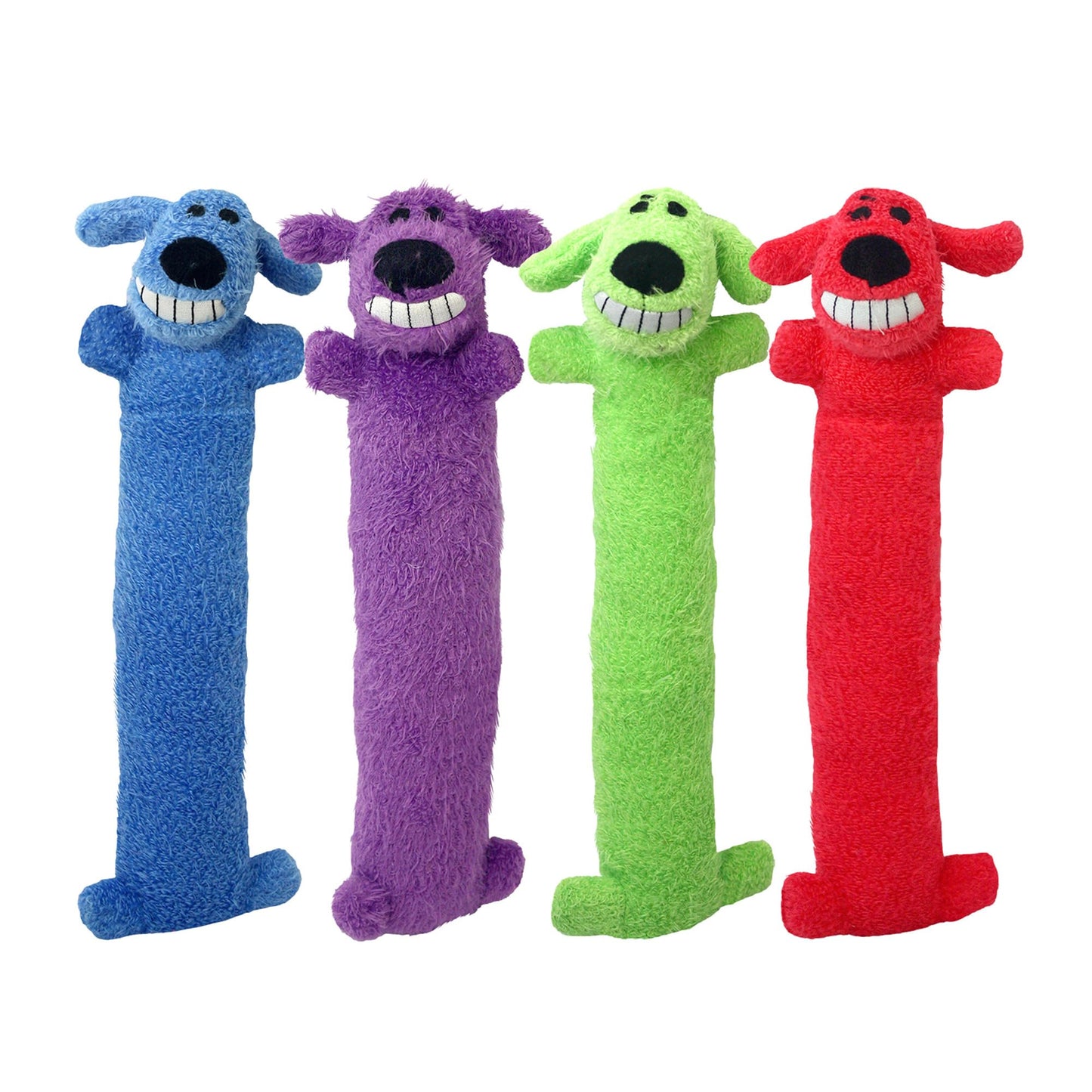Multipet Original Loofa Dog Plush Toy - Squeaky Dog Toy for All Dogs - Extra Soft Plush Dog Toy - Stuffed Animal Dog Toy for Playing - Cute Dog Pet Toy (1 Count, 12”, Random Color Surprise)