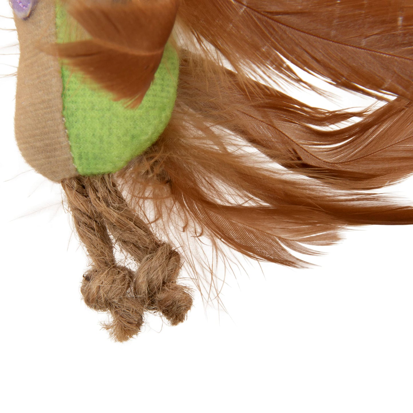 SmartyKat Instincts HappyNip Love Mates Feather Birds Plush Cat Toys, Contains Catnip & Silvervine - Orange/Green