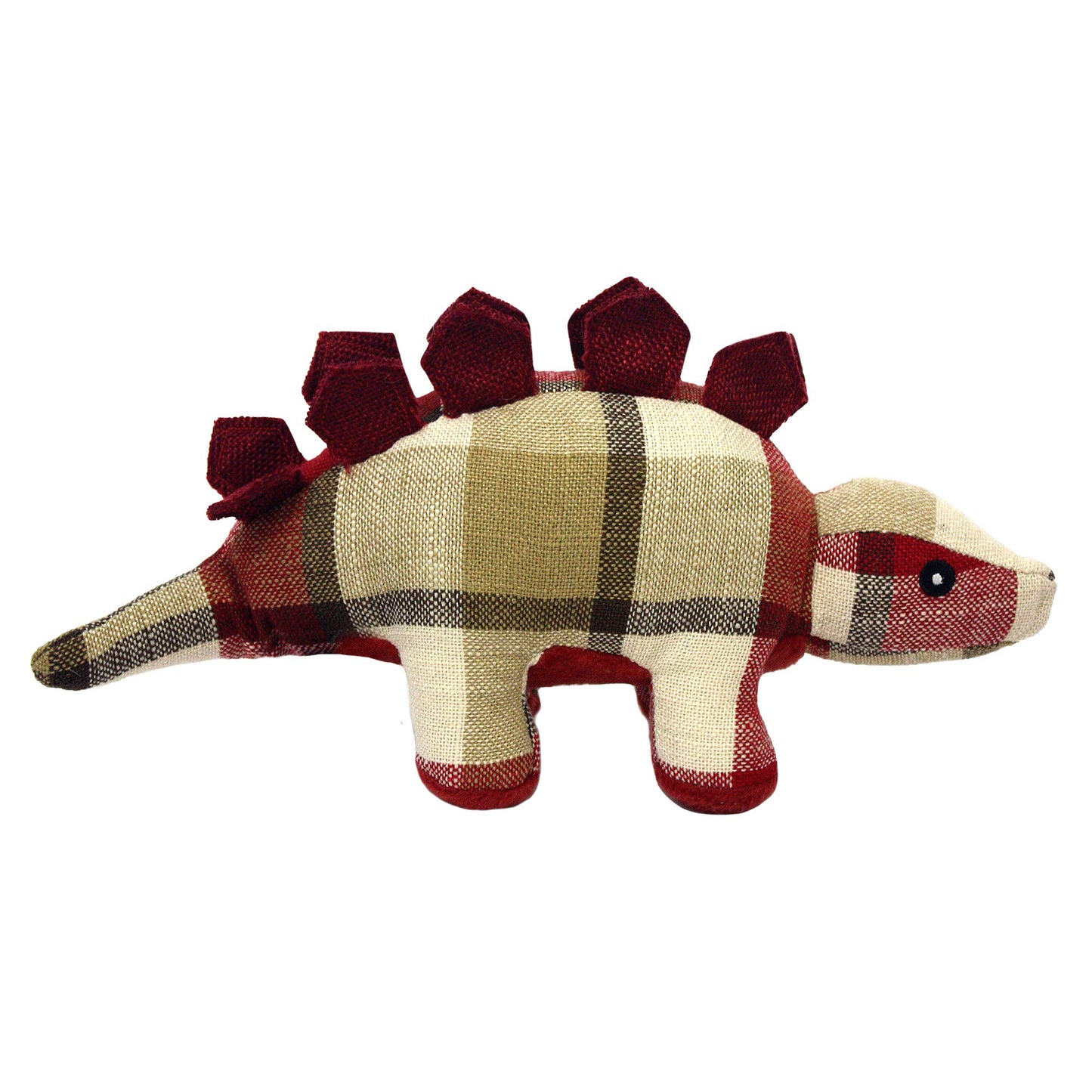 multipet Plaidosaurus Reg 9.75" Dog Toy, Assorted