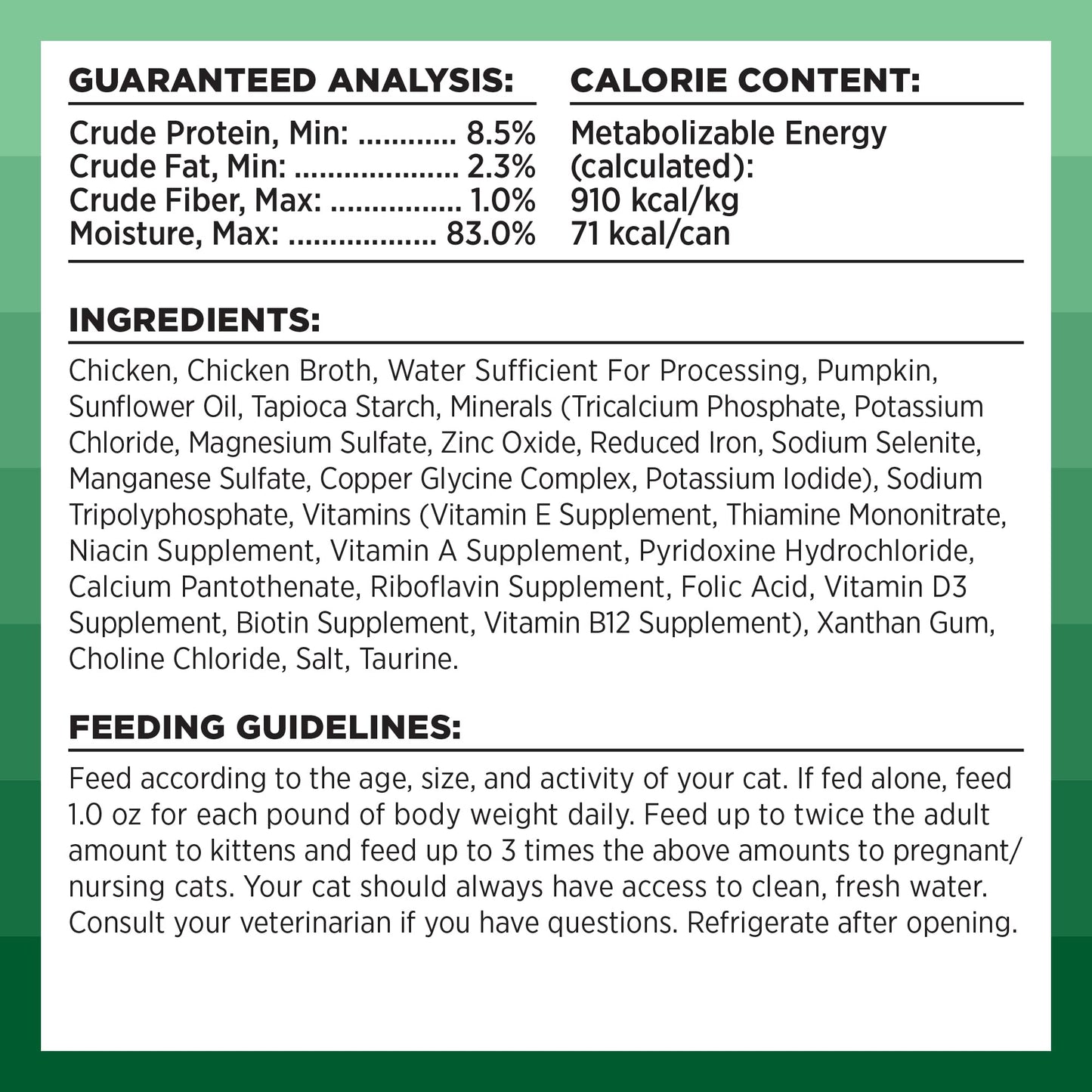 BIXBI Rawbble Shredded Chicken & Pumpkin Recipe Cans – Grain Free, Protein Rich Wet Cat Food – (2.75 Ounce Cans)