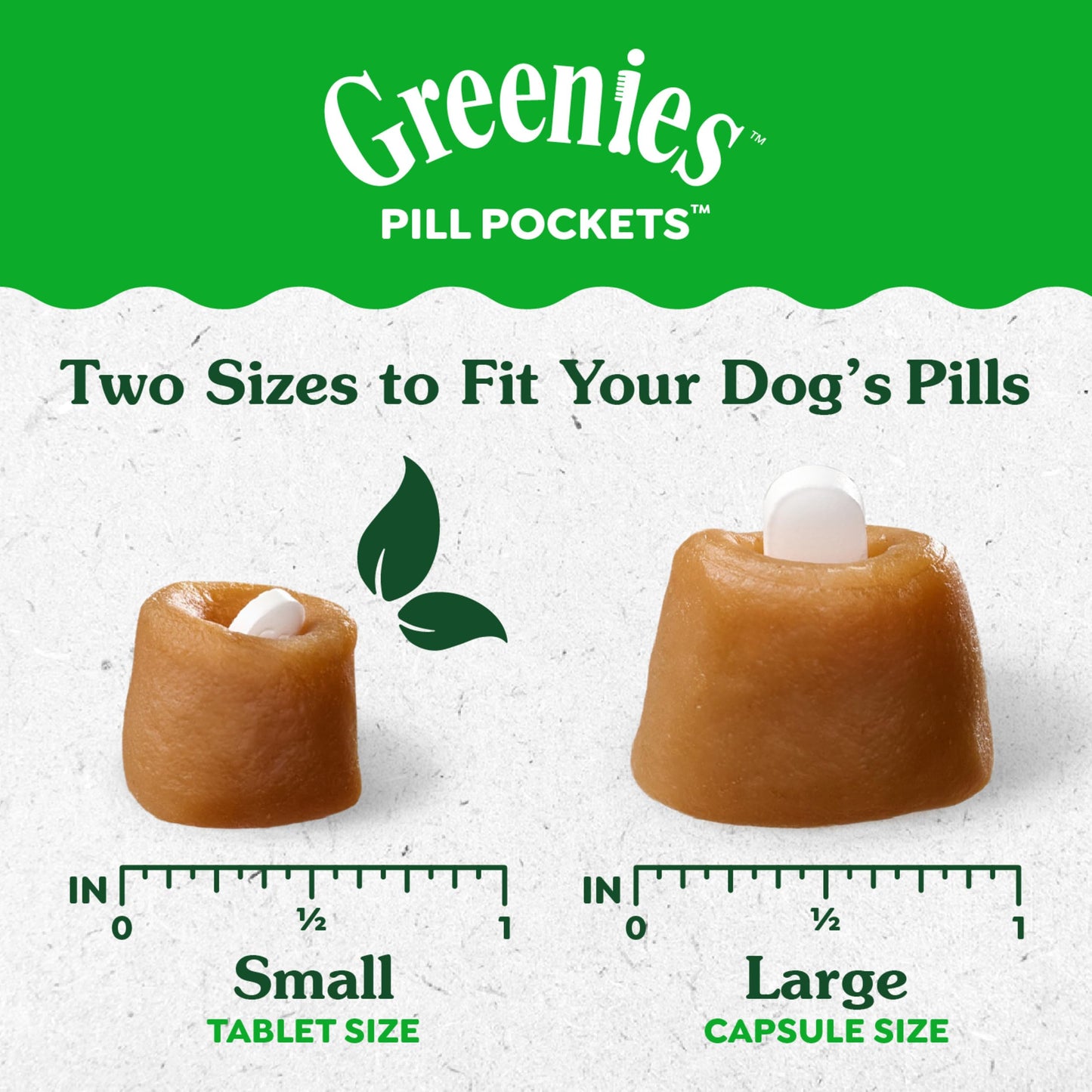 Greenies Pill Pockets Large Size Soft Dog Treats for Capsules, Cheese Flavor, Made With Natural Ingredients Plus Minerals & Trace Nutrients, 15.8 oz. (60 Count, Pack of 1)