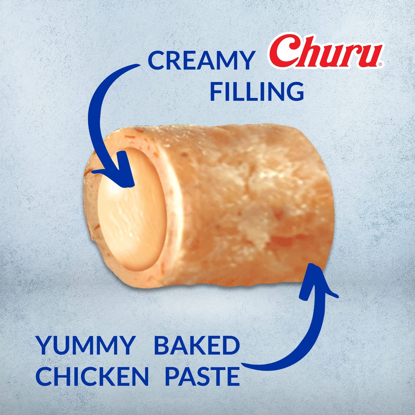INABA Churu Bites for Cats, Soft Baked Chicken Churu Filled Cat Treats with Green Tea Extract, 0.35 Ounces Each Tube, 3 Tubes Total, Chicken Recipe