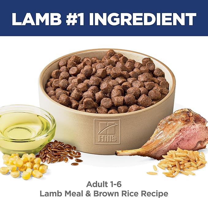 Adult Dog Food, Lamb Meal & Brown Rice Recipe, Dry, 33 lb dog kibble food