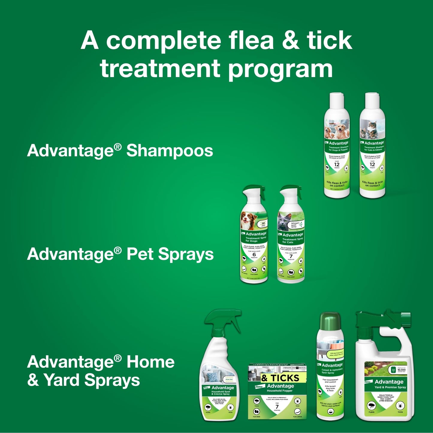 Advantage Dog Flea & Tick Shampoo For Puppies & Adult Dogs | Kills Fleas & Ticks | 8 Oz.