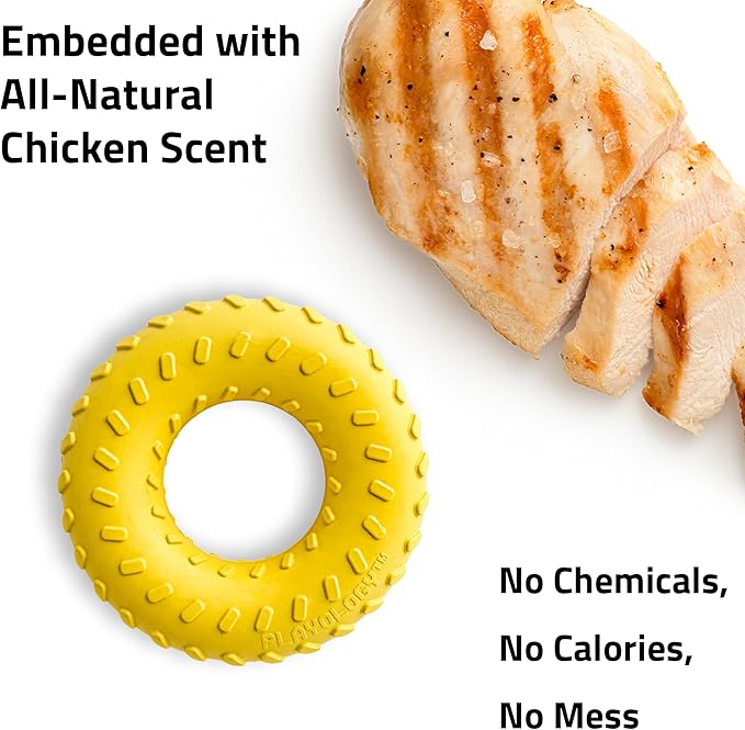 All natural chicken playology medium dog toy