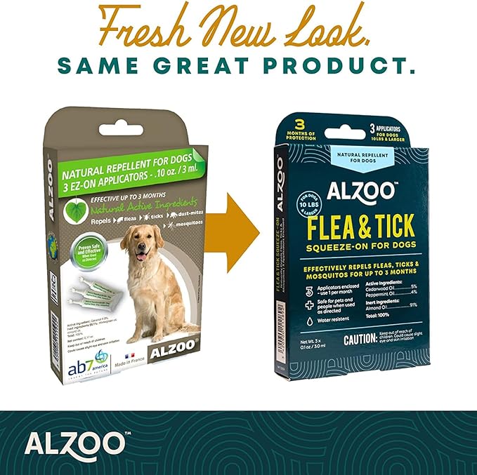 Alzoo flea and tick squeeze on for dogs