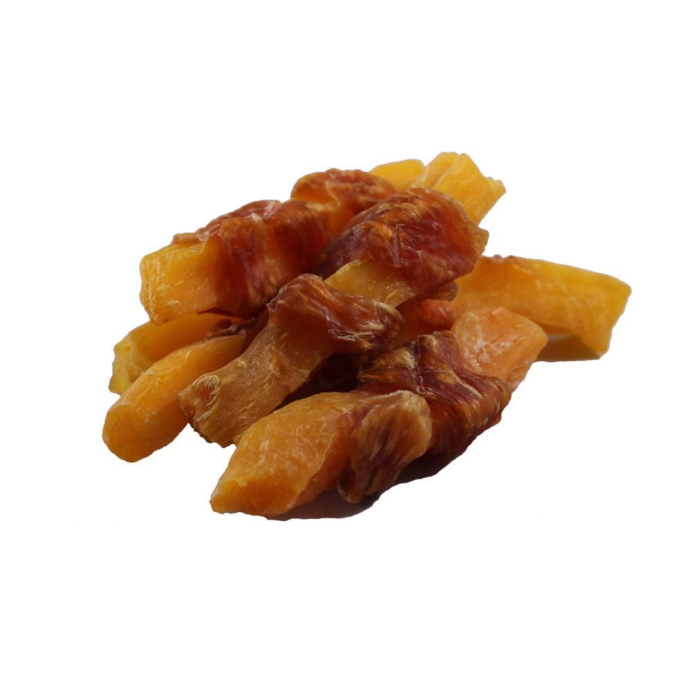 Amazon Brand - Solimo Sweet Potato & Chicken Jerky Dog Treats, 2 pound (Pack of 1)