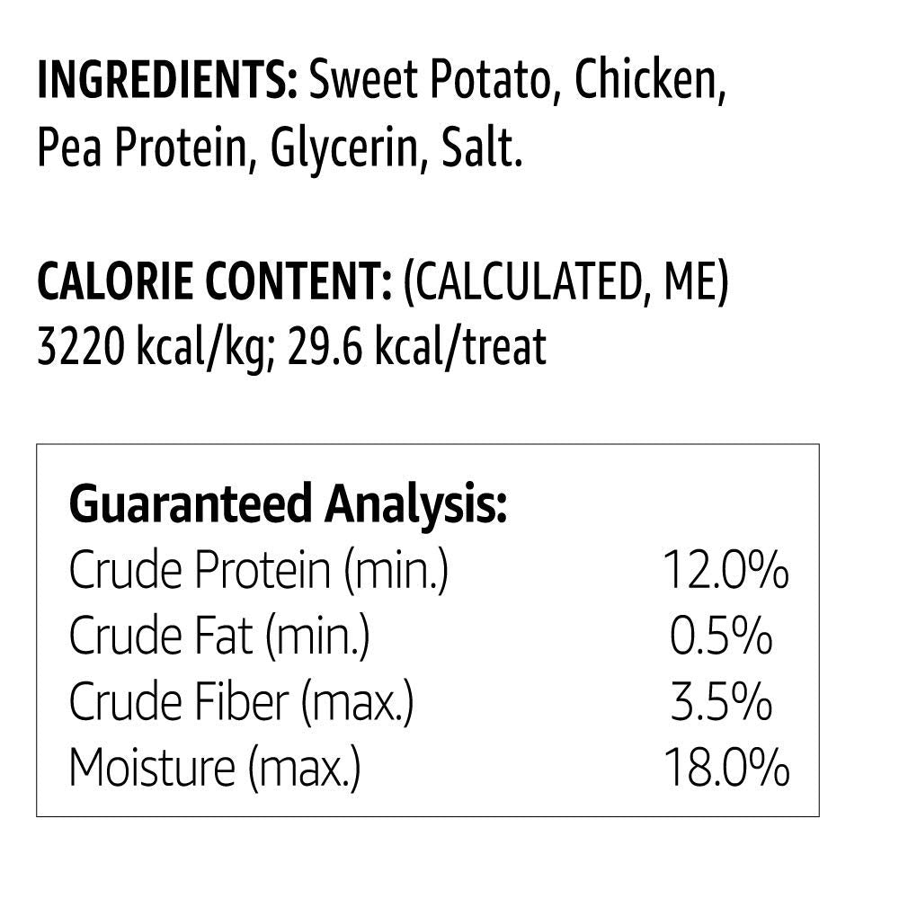 Amazon Brand - Solimo Sweet Potato & Chicken Jerky Dog Treats, 2 pound (Pack of 1)