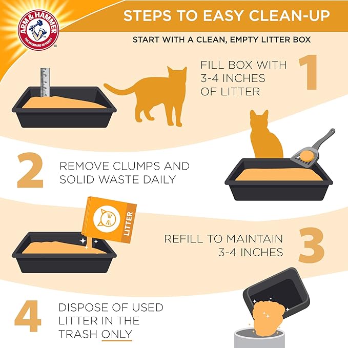 Arm & hammer low tracking formula super scoop clumping litter 20lb cat litter