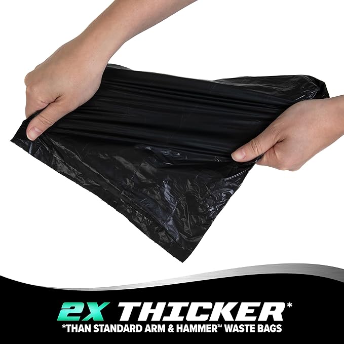 Arm & hammer max blackout extra strong waste bags 60ct dog poop bags