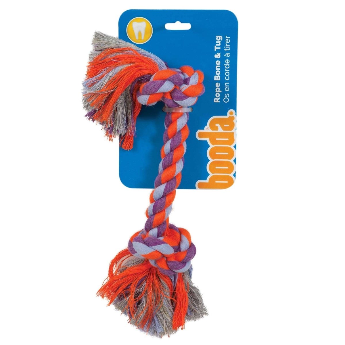Aspen Booda Corporation 2 - Knot Rope Bone Dog Toy, X - Large, Assorted - 723503507745