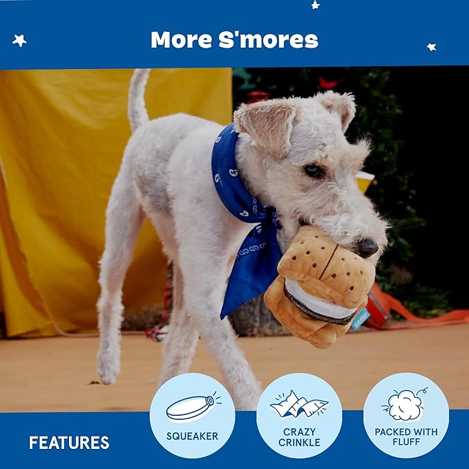 Bark squeak it s’mores dog toy