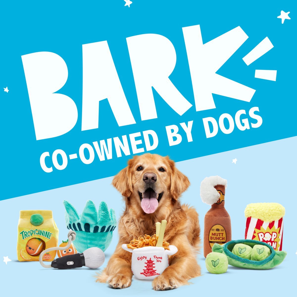 Bark squeak it squirrel dog toy