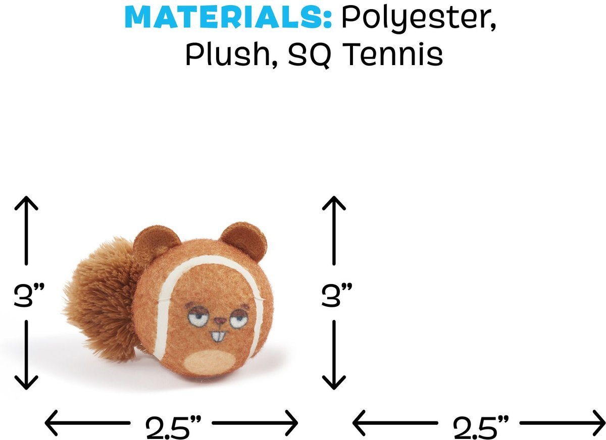Bark squeak it squirrel dog toy