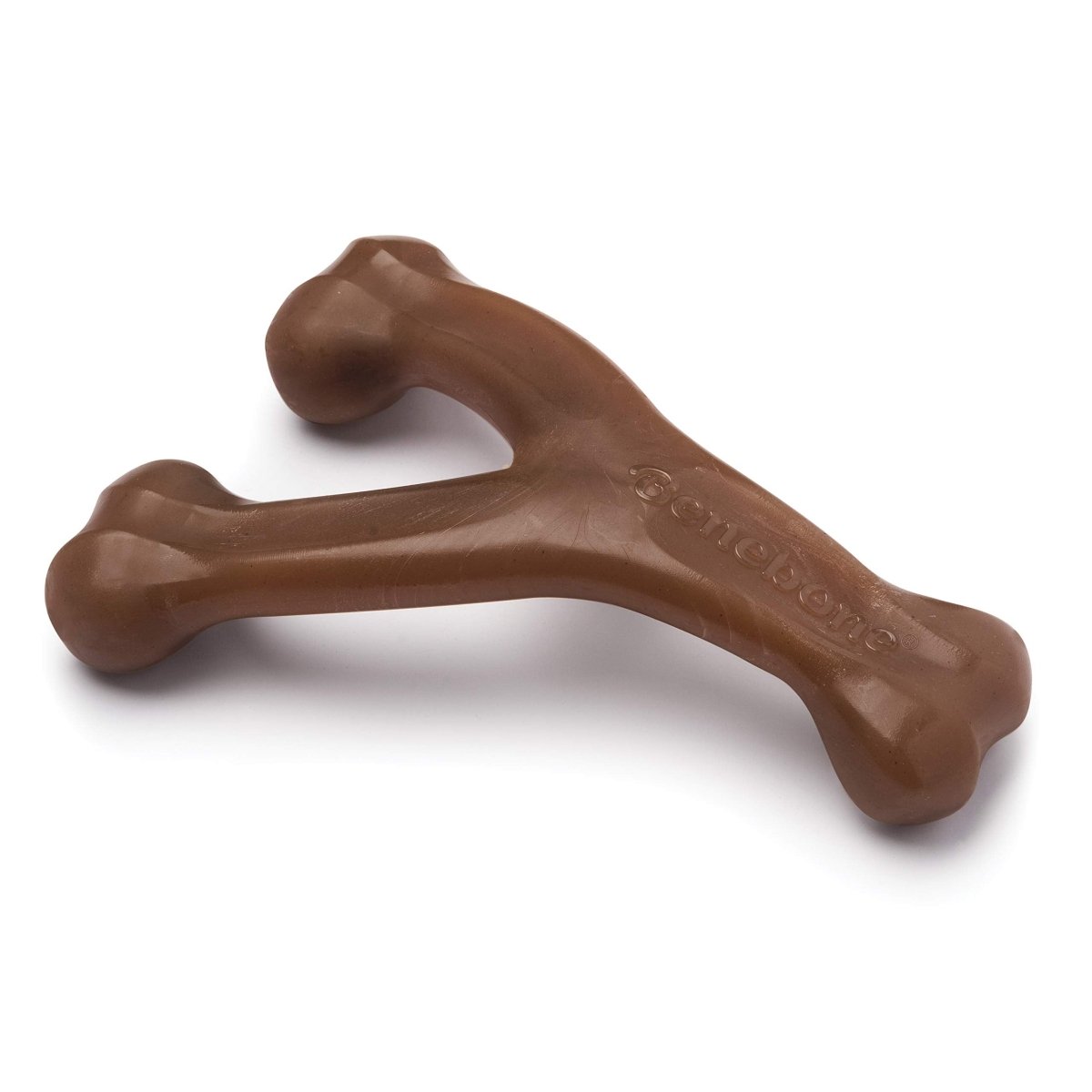 Benebone Indestructible Wishbone Dog Chew Toy for Aggressive Chewers, Long Lasting Tough Boredom Breaker for Dogs, Real Peanut Flavour, For Medium Dogs, Made in the USA. - 854111004019