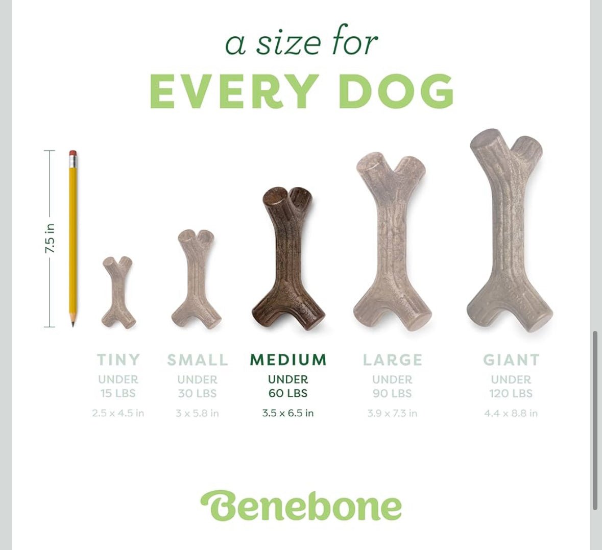 Benebone medium bacon stick