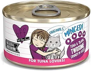 Best feline friends minced tuna and tilapia canned cat food