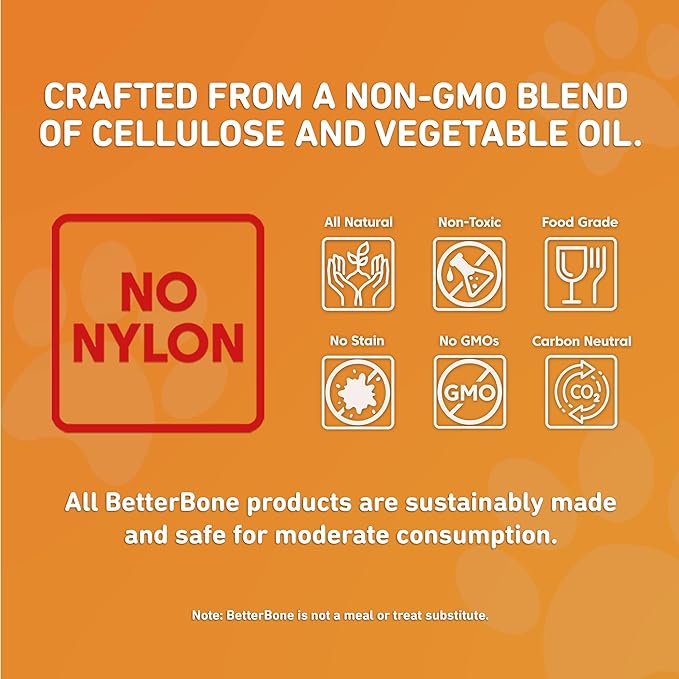 BetterBone Hard Beef Dog Toy, Natural, Small