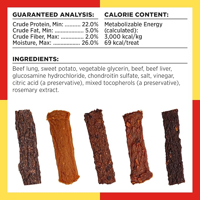 Bixbi hip and joint beef lung jerky recipe 5oz