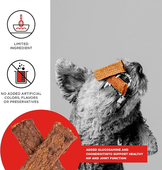 Bixbi hip & joint beef lung jerky recipe dog jerky treats 12oz