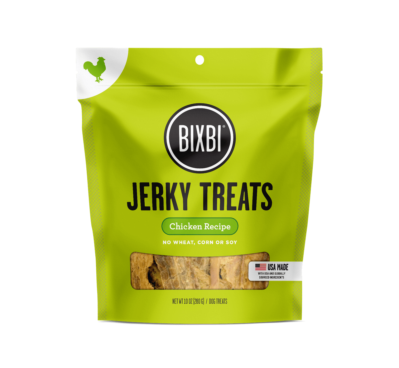 Bixbi jerky treats chicken recipe 10oz jerky dog treats