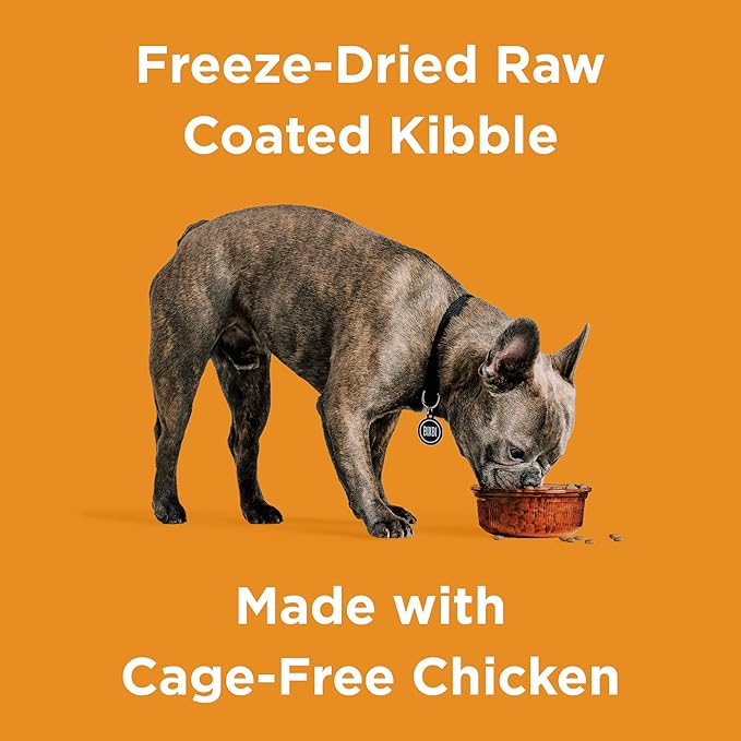 Bixbi Rawbble chicken recipe freeze dried raw coated dog kibble 4lbs
