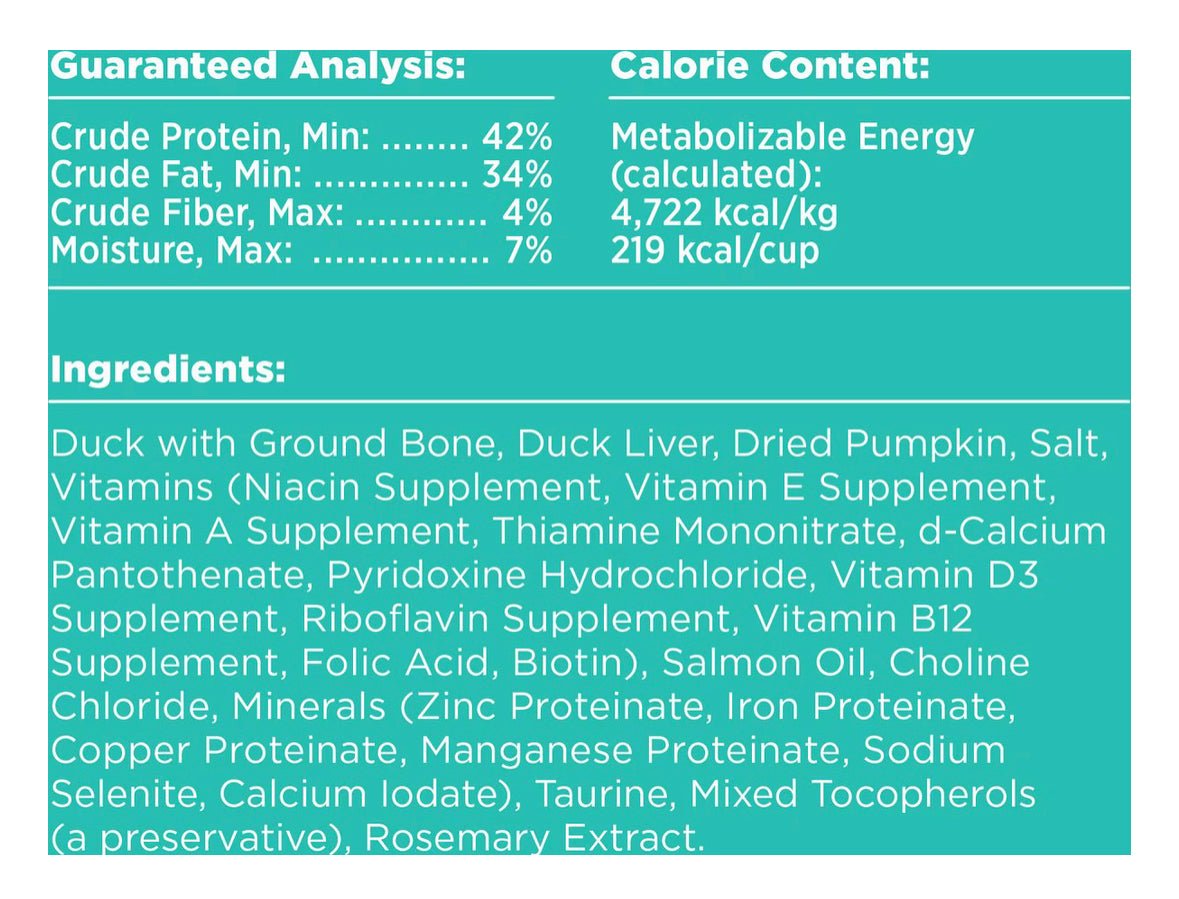 BIXBI Rawbble Duck Recipe Grain - Free Freeze - Dried Dog Food, 26 - oz bag