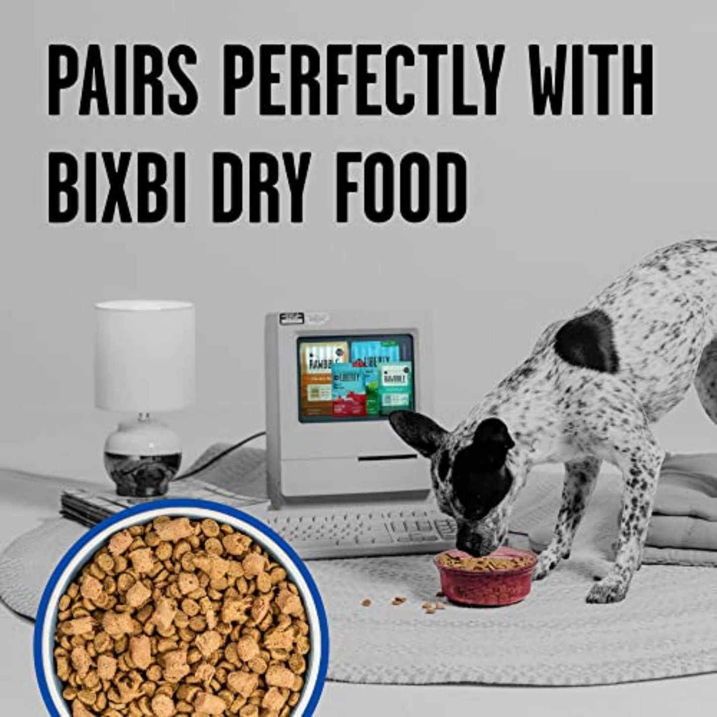 BIXBI Rawbble Freeze Dried Dog Food, Turkey Recipe, 26 oz - 96% Meat and Organs, No Fillers - Pantry - Friendly Raw Dog Food for Meal, Treat or Food Topper - USA Made in Small Batches