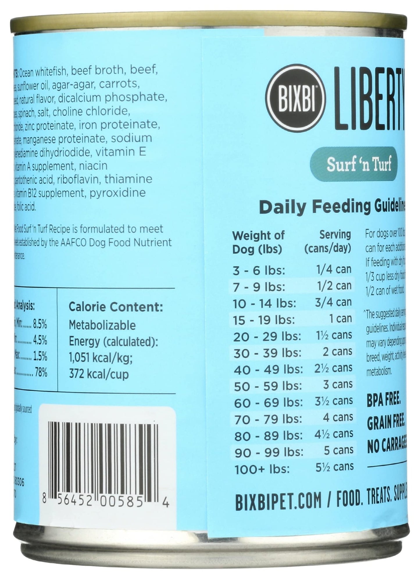 BIXBI Surf 'n Turf Wet Dog Food, 12.5 OZ