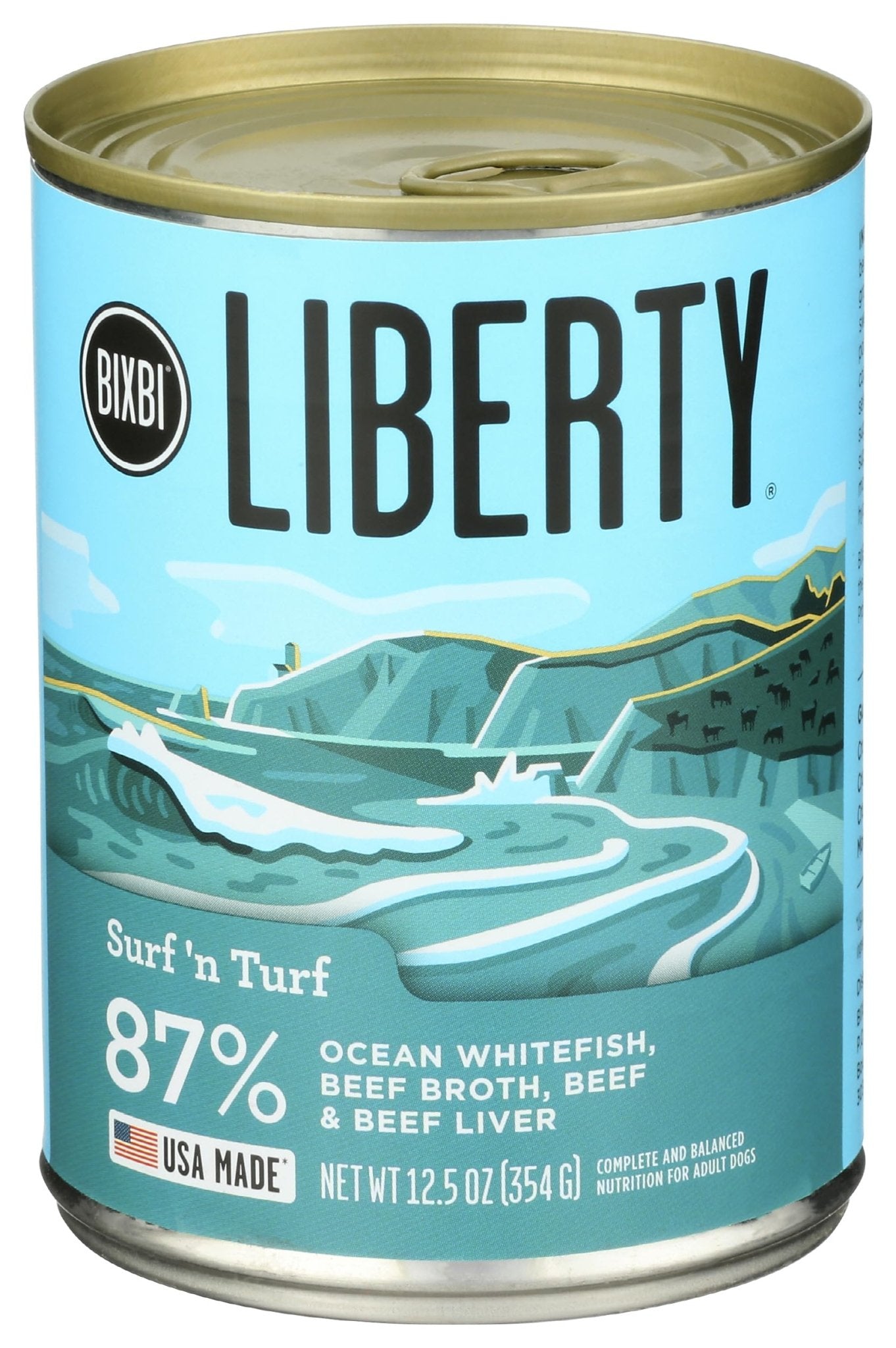 BIXBI Surf 'n Turf Wet Dog Food, 12.5 OZ