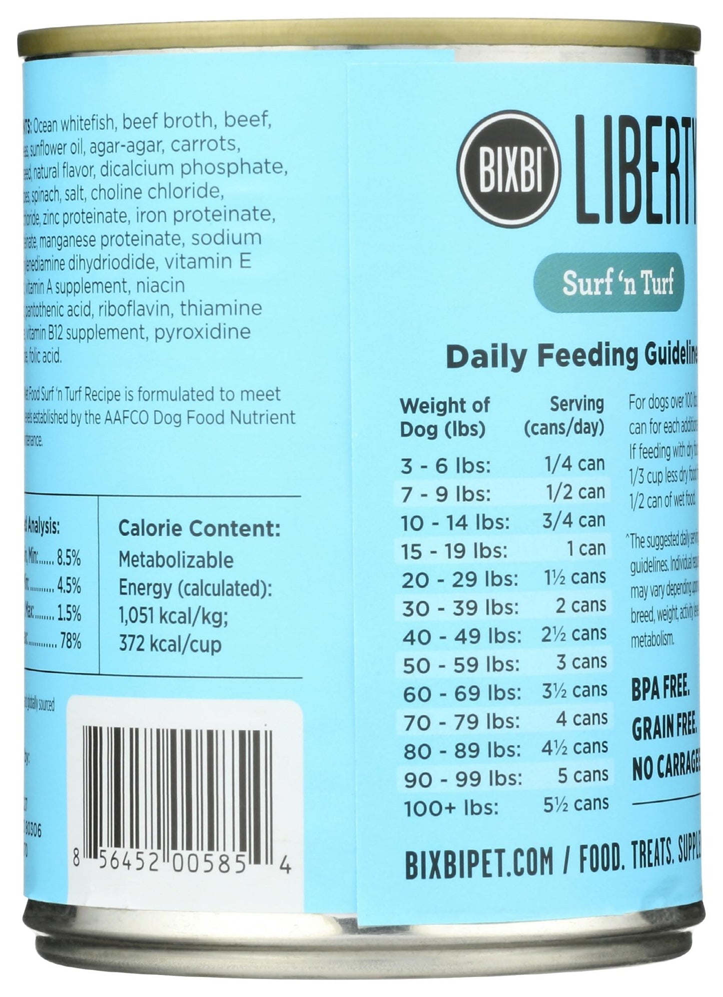BIXBI Surf 'n Turf Wet Dog Food, 12.5 OZ