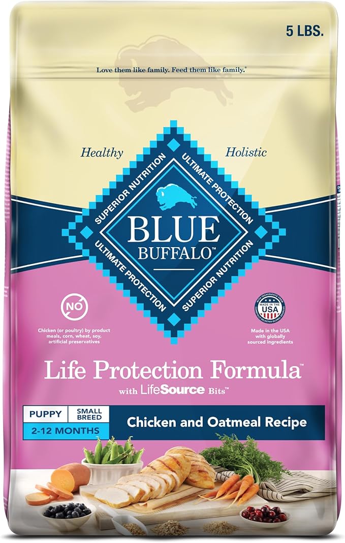 Blue buffalo life protection formula puppy chicken and oatmeal recipe