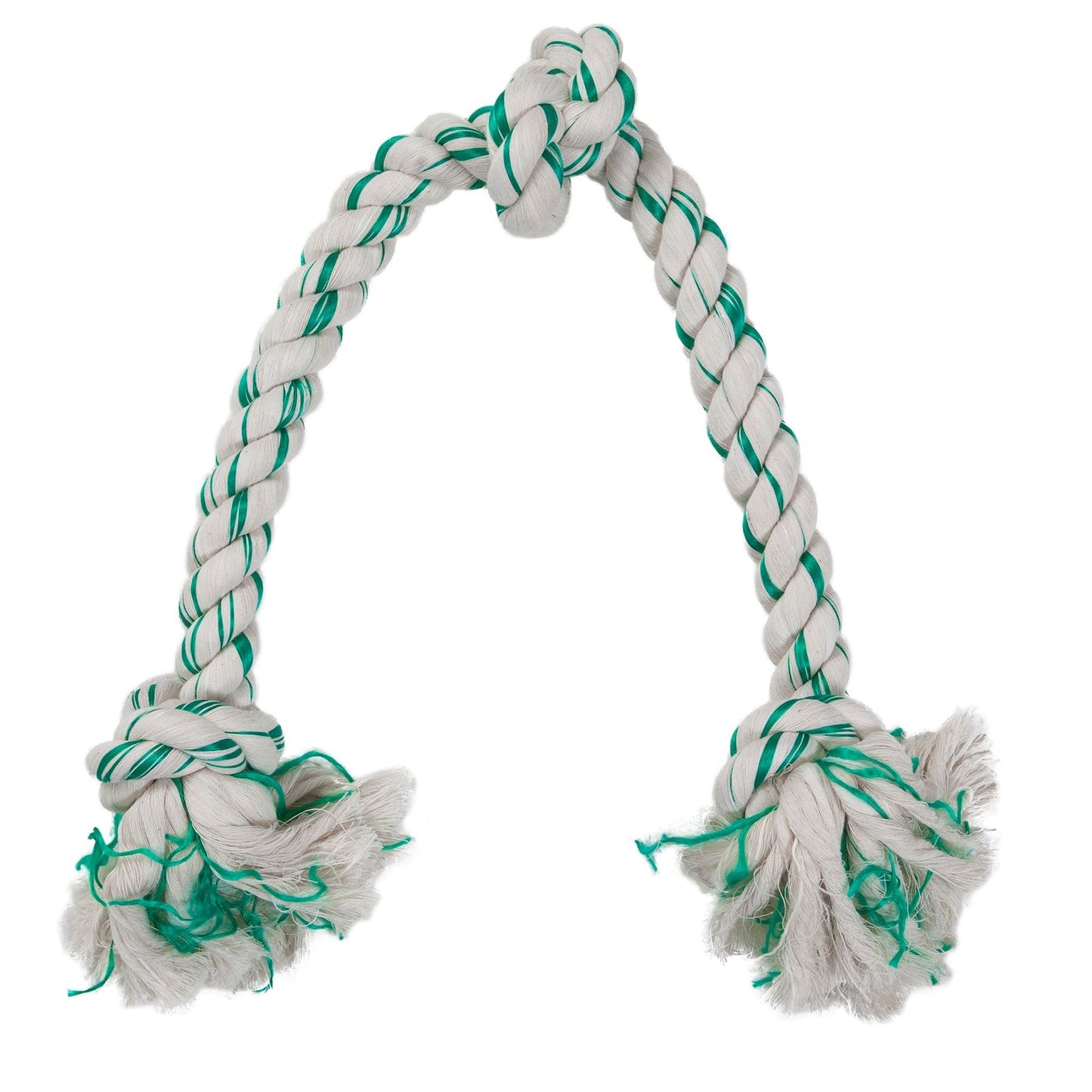 Booda Fresh N Floss 3 Knot Tug Rope Dog Toy, X - Large, Spearmint