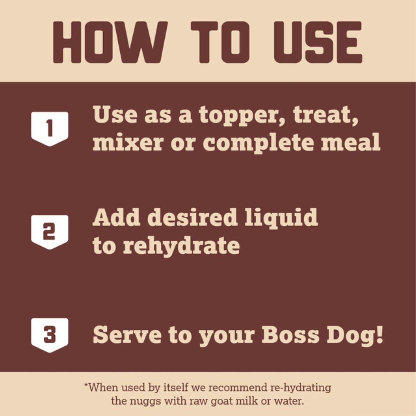 Boss Dog Complete & Balanced Freeze Dried Raw Diet for Dogs, Lamb Recipe, 12 oz Bag
