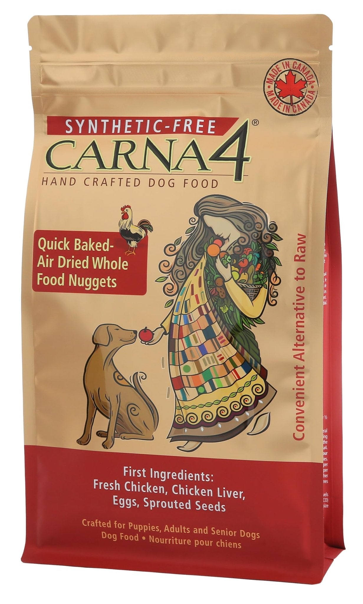 CARNA4 All Life Stages Chicken Formula Dry Dog Food (3 Pound, Chicken)
