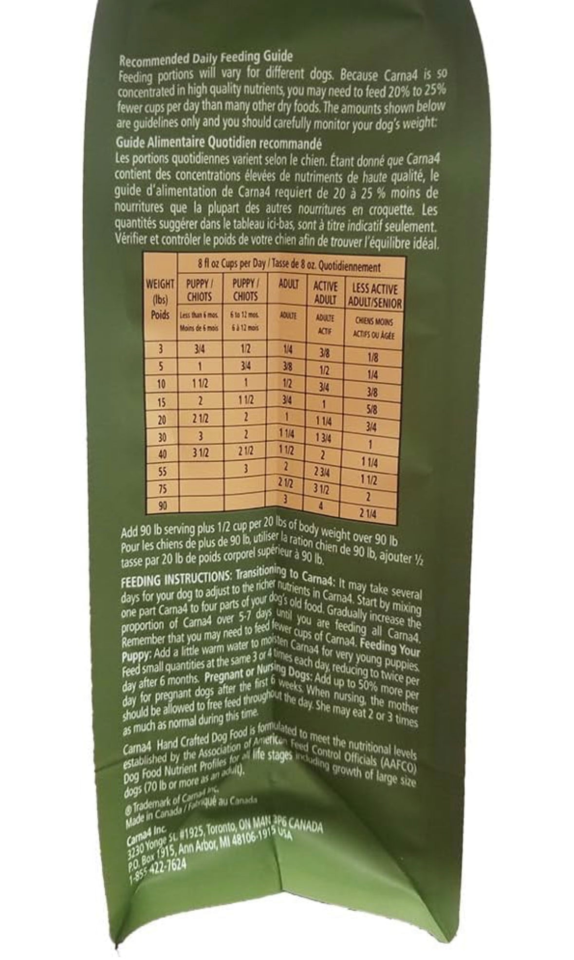CARNA4 All Life Stages Duck Formula Dry Dog Food (3 Pound, Duck)