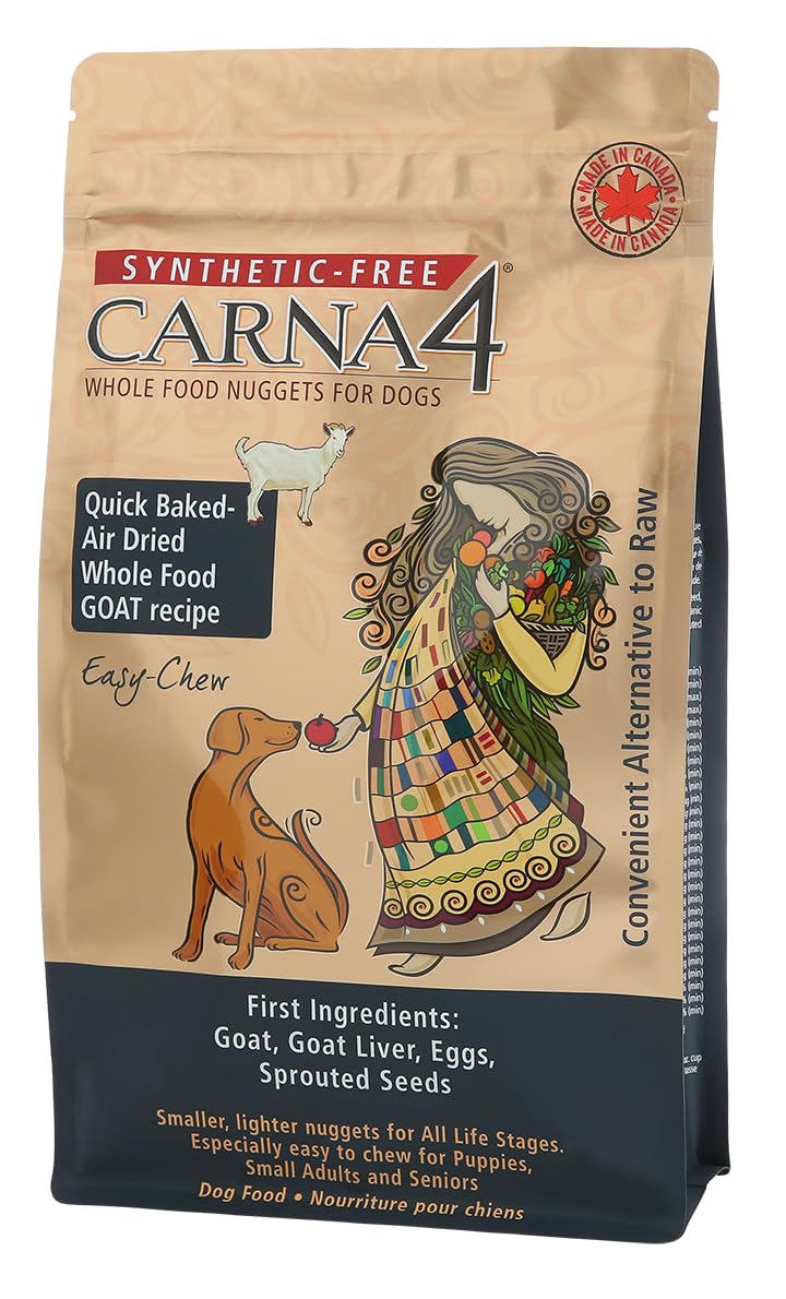 CARNA4 All Life Stages Easy Chew Goat Formula Dry Dog Food (2.2 Pound, Goat)
